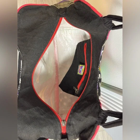 Laurel Burch Sky Spirit Birds Canvas Large Shoulder Bag Tote bird weekender - Picture 3 of 12